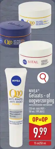 ALDI Nivea Gelaats of oogverzorging aanbieding