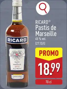 ALDI Ricard Pastis de Marseille aanbieding