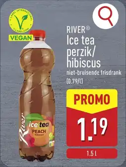 ALDI River Ice tea perzik / hibiscus aanbieding