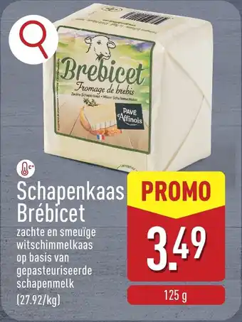 ALDI Schapenkaas Brébícet aanbieding