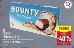 ALDI Bounty IJsrepen aanbieding
