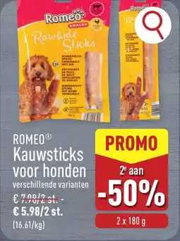ALDI Romeo kauwsticks voor honden aanbieding