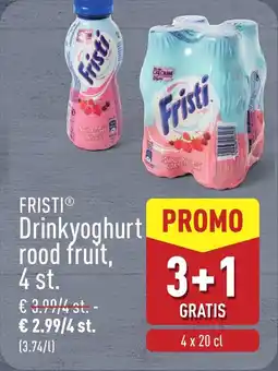 ALDI Fristi Drinkyoghurt rood fruit aanbieding