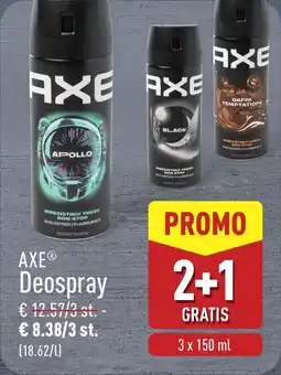 ALDI AXE Deospray aanbieding