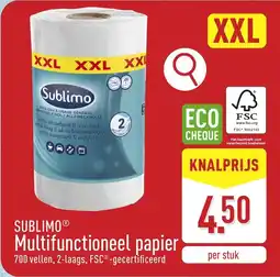 ALDI Sublimo Multifunctioneel papier aanbieding