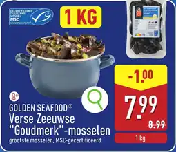 ALDI Golden Seafood Verse Zeeuwse "Goudmerk"mosselen aanbieding