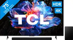 Coolblue TCL 75 Led P61K 4K (2025) + TCL Q65H aanbieding