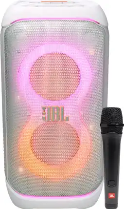 Coolblue JBL Partybox 320 Blanc + Microphone Filaire aanbieding