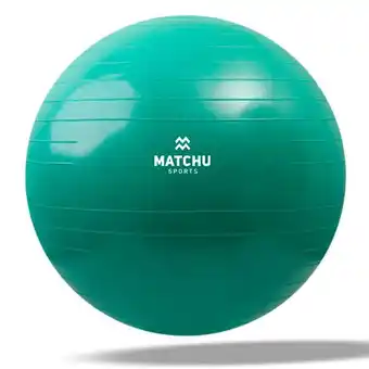 Decathlon Gymbal / fitness bal / swiss ball 65cm - groen - Ø 65cm aanbieding