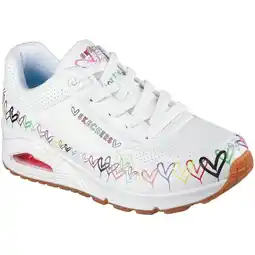 Decathlon Sneakers Skechers Uno - Love All Aroun, Wit, Dames aanbieding