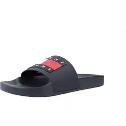 Decathlon Flip-flops Tommy Jeans Model Pool Slide Ess Kleur Blauw aanbieding