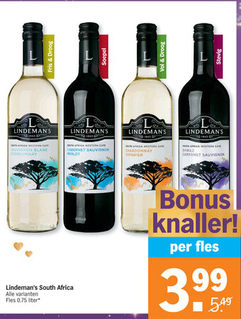 Albert Heijn Lindeman's South Africa aanbieding