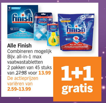 Albert Heijn Alle Finish aanbieding
