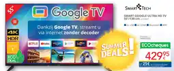 Eldi Smart google ultra hd tv 55"/139 cm LE-55VA1 aanbieding