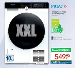 Eldi Friac Droogkast met warmtepomp DKW1010E aanbieding