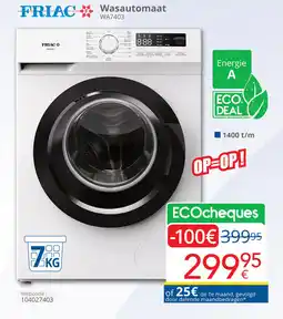 Eldi Friac Wasautomaat WA7403 aanbieding
