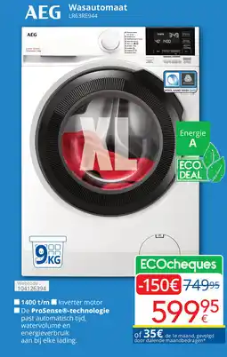Eldi AEG Wasautomaat LR63RE944 aanbieding