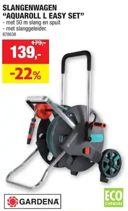 Hubo Slangenwagen aquaroll L easy set aanbieding