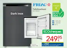 Eldi Friac Tafelkoelkast KK1740DIX aanbieding