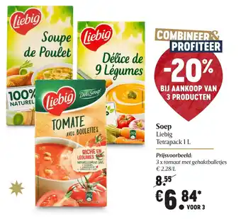 Delhaize Soep 1L aanbieding