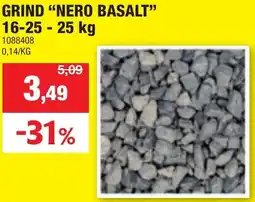 Hubo Grind nero basalt aanbieding