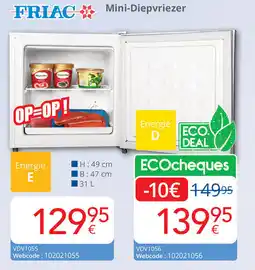 Eldi Friac mini-diepvriezer aanbieding
