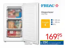 Eldi Friac Diepvriezer VDV1508 aanbieding