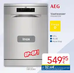 Eldi AEG Vaatwasser FFB33607ZM aanbieding