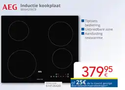 Eldi AEG Inductie kookplaat IBS64200CB aanbieding