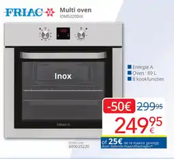 Eldi Friac Multi oven IOM5220DIX aanbieding