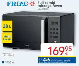 Eldi Friac Full combi Microgolfoven MC3015BL aanbieding