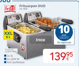 Eldi Fritel Frituurpan DUO FR 1850 aanbieding