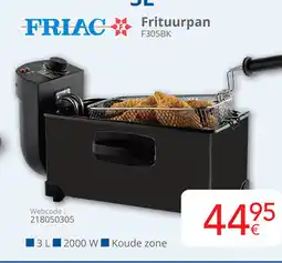 Eldi Friac Frituurpan F305BK aanbieding