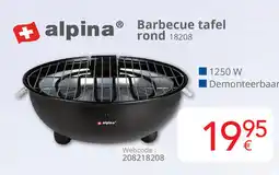 Eldi Alpina Barbecue tafel rond 18208 aanbieding