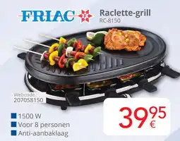 Eldi Friac raclette-grill RC-8150 aanbieding
