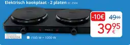 Eldi Friac Elektrisch kookplaat - 2 platen EC 2504 aanbieding