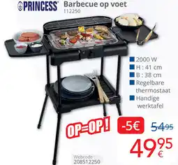 Eldi Princess barbecue op voet 112250 aanbieding