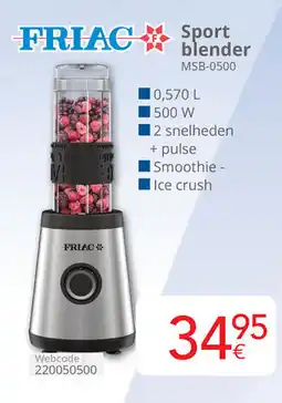 Eldi Friac sport blender MSB-0500 aanbieding