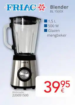 Eldi Friac blender BL 1500X aanbieding
