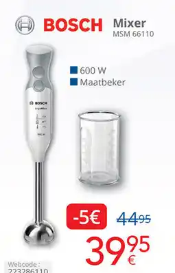 Eldi Bosch mixer MSM 66110 aanbieding