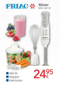 Eldi Friac mixer MXC 401 W aanbieding