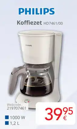 Eldi Philips Koffiezet HD7461/00 aanbieding