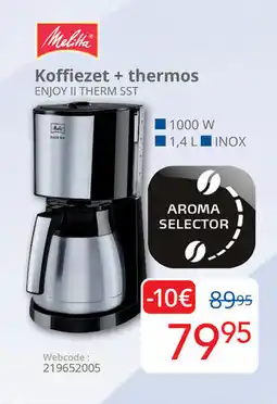 Eldi Melitta Koffiezet + thermos ENJOY II THERM SST aanbieding