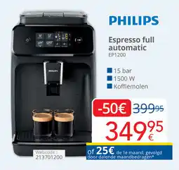 Eldi Philips Espresso full automatic EP1200 aanbieding