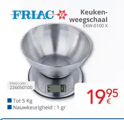 Eldi Friac Keukenweegschaal EKW-0100 X aanbieding