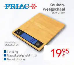 Eldi Friac Keukenweegschaal EKW-0151H aanbieding