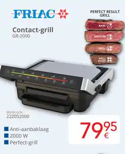 Eldi Friac Contact grill GR-2000 aanbieding