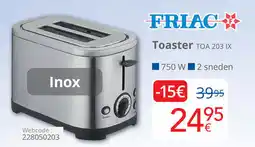 Eldi Friac Toaster TOA 203 IX aanbieding