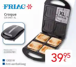 Eldi Friac Croque CR-0401 XL aanbieding