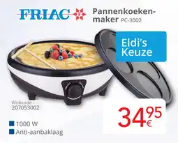 Eldi Friac Pannenkoeken maker PC-3002 aanbieding